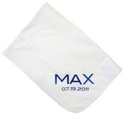 Image of modern personalized baby blanket | 6 colors