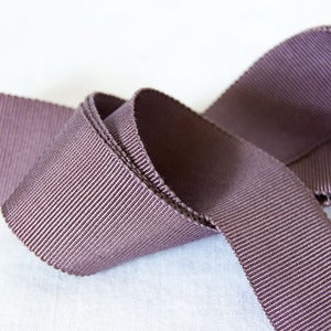 Image of Petersham Ribbon - Charcoal