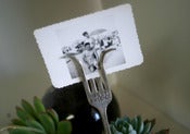 Image of Vintage Fork Picture Holder