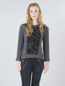 Image of Belfast Sweater Charcoal/Black