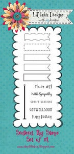Image of Sentiment Flag Original Die & Stamp Set