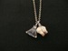 Image of citrine & tooth necklace