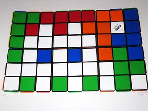 Image of 6 Cubes By Invader (Orange/Blue)