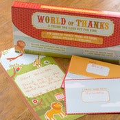 Image of "World of Thanks" African Habitat : Kids' Thank You Note Kit