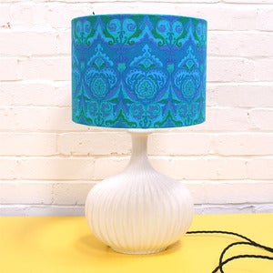 Image of Vintage Turquoise Lampshade - Made to Order