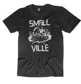 Image of Smallville Shirt Logo- dark heather grey/ white