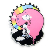 Image of Rainbow Rain Brooch