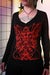 Image of Dualfaced V-neck Long Sleeved Tee
