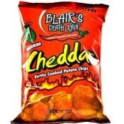 Image of Blair's Death Rain Jalapeno CHEDDAR Chips x 3 Bags