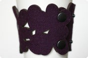 Image of cozy/cuff SNAP - aubergine