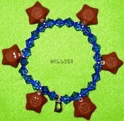 Image of Dollies Chocolate Magic Stars Charm Bracelet