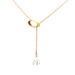 Image of Halo Lariat Vintage Brass, 14k Gold Filled and Crystal Quartz