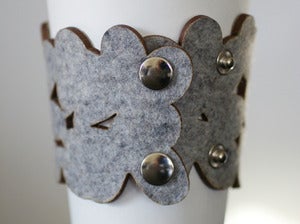 Image of cozy/cuff SNAP - light grey