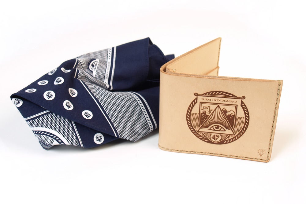 Image of // KEN DIAMOND WALLET AND BANDANA