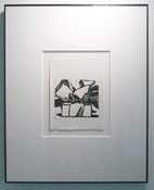 Image of "July" linoleum block print