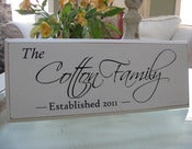 Image of The Heritage 8" x 20" Carved Sign