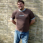 Image of Brown w/ Light Blue Ringer