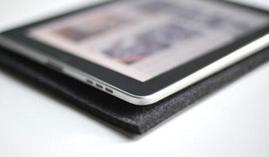 Image of Simple iPad/Kindle Sleeve - Graphite Wool Felt