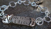 Image of "I Love you to the Moon & back" PEWTER Bracelet