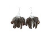 Image of Chandelier pheasant earrings (NEW)