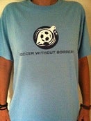 Image of Soccer Without Borders Light Blue T-Shirt