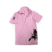 Image of Motorbike Polo Shirt MENS Pink