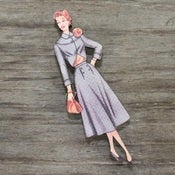 Image of Vintage Fashion Model Collection Brooch - Gwen