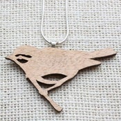 Image of Bird on a Branch Pendant - Walnut or Maple