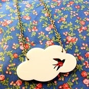 Image of Cloud Pendant - Cream or Maple Bird or Grey Rain