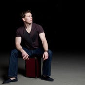 Image of 24x24 — Black on Brown V-Neck