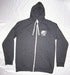 Image of BTE -Embroided Zip Up Crew Hoodie (Light Grey/Dark Grey)