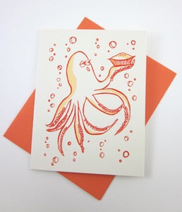Image of Octo-pie Octopus Card