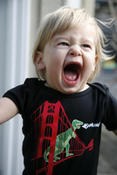 Image of Infant Black SF Dinosaur Bodysuit