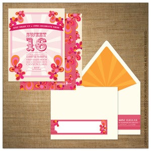 Image of Invitations | Kids<BR>{Paisley Pink Circus}