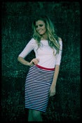 Image of The Getaway Skirt Navy stripe by Miss Fanypants SALE $55