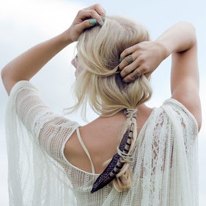 Image of Nara. Feather Hair Wrap