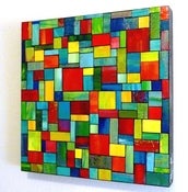 Image of Symphony no8 - mixed media on wood