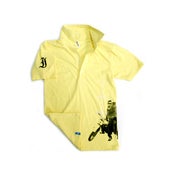 Image of Motorbike Polo Shirt MENS Yellow