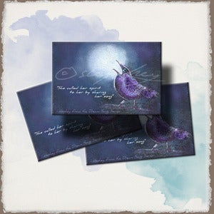 Image of Inspirational Art Magnets Handmade: Dream Song Bird