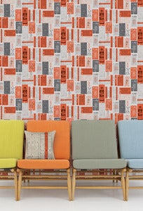 Image of Hold Tight Wallpaper - Harvest Orange