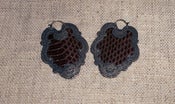 Image of Etched Snakeskin Earrings