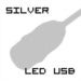 Image of Silver LED USB Cord