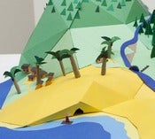 Image of The Island // by UK Paper Artist Hattie Newman 