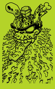 Image of MAD Zombie Robber (Green) Silkscreen Print