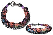Image of Glamour Knot necklace (black)