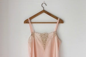 Image of NEW! 1920s pink silk slip {SOLD}