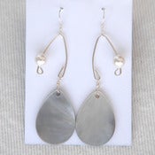Image of fish lure inspired abalone shell & off-white pearl