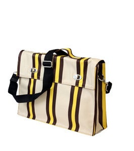 Image of HARVEY BAY BAG YELLOW STRIPS SMALL