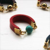 Image of Dot ring turquoise