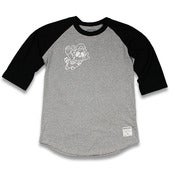Image of Ghostface BaseBall Tee (gray/black)